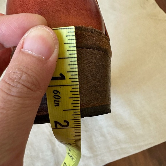 VINTAGE SHOE CO Eliza Slouch Engineer Harness Boot Reddish Brown USA MADE - Picture 14 of 14